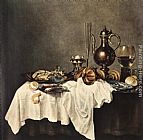 Breakfast Paintings - Breakfast of Crab by Willem Claesz Heda